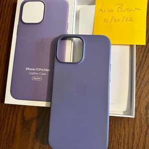 Original Apple Leather Case for iPhone 13 Pro Max